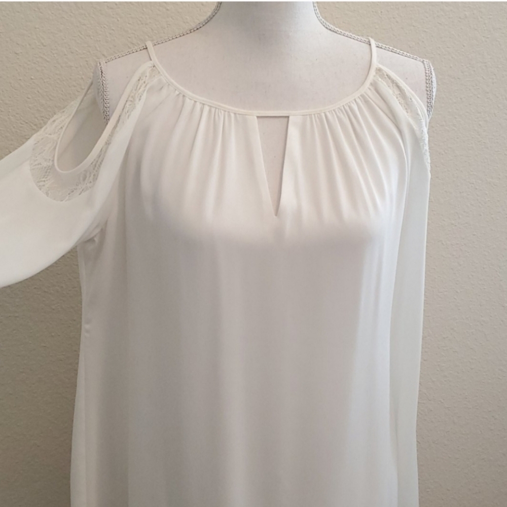 WHBM Gracie Cold Shoulder Blouse
